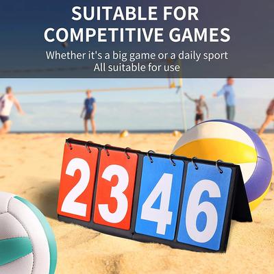 Digital Portable Table Top Flip Scoreboard Basketball Soccer Badminton Volleyball Coaches Sports Competition Score Keeper