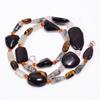Natural Smoky Quartz Tiger Eye Rutile Quartz Beads Necklace 3-26 mm 18" UB-8166 UB-8166