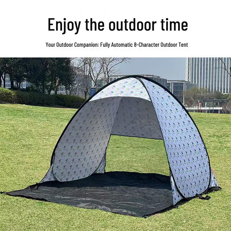 Fully Automatic Foldable Tent: Portable, No-Installation, Thickened, Sun-Protected for Overnight Camping