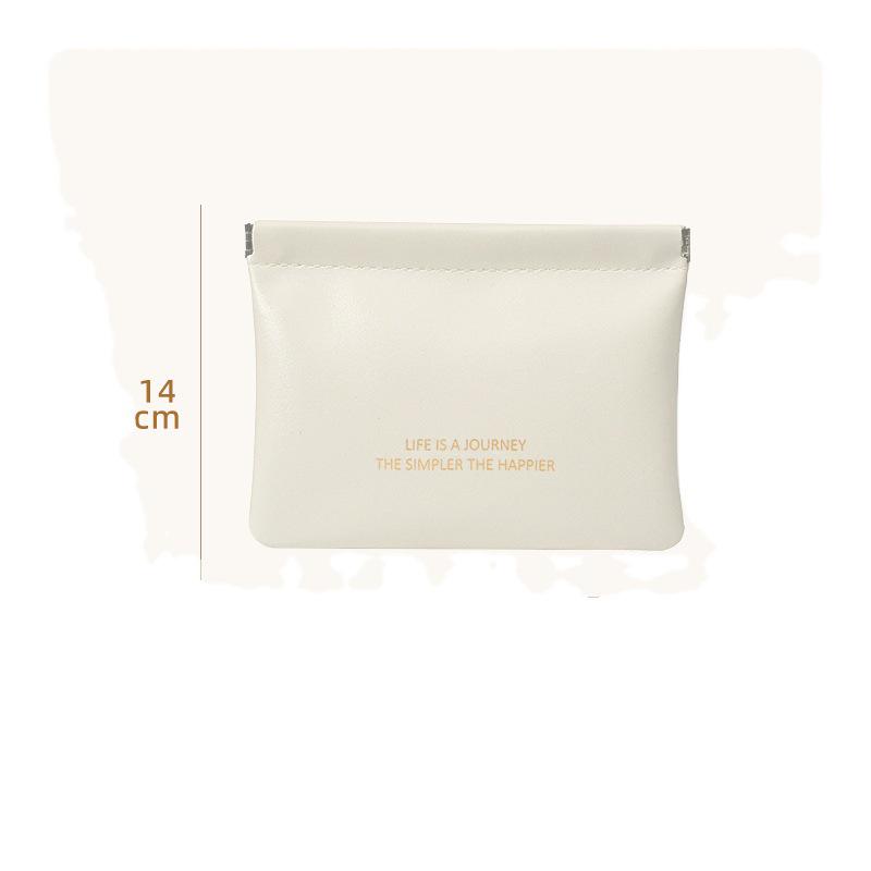 Portable Makeup Bag with Lipstick, Data Cable, Bluetooth Headset, Charger, and Key Storage; Automatic Closure Spring Sheet Design
