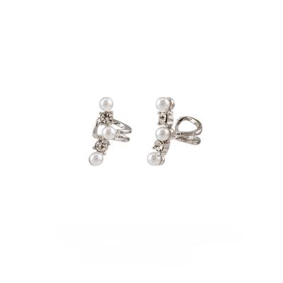 No Piercing Ear Bone Clip Women Exquisite Fashion Rhinestone Imitation Pearl New Earrings