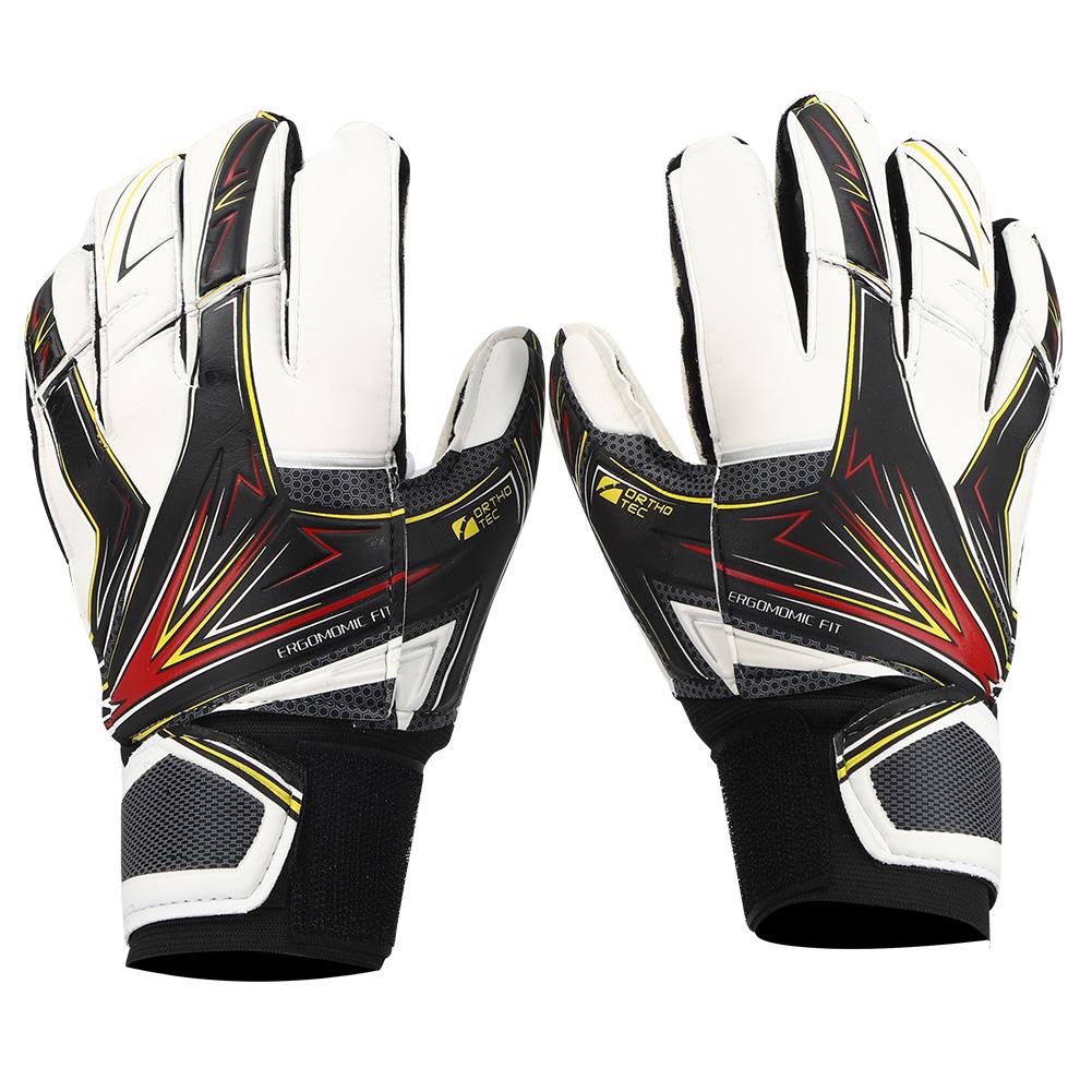 

A Pair Latex Anti-Skid No.6 Children Foot Goalkeeper Gloves Soccer Goaltender Glove(Blue Size)