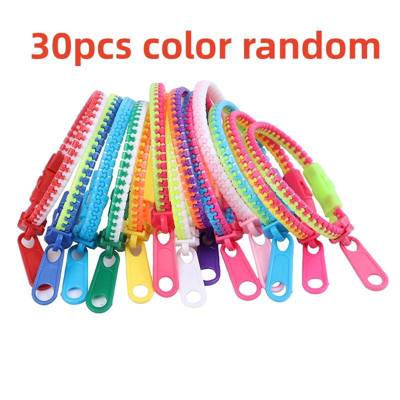 

10/30pcs Zipper Bracelet Sensory Toys Children s Birthday Party Gift Goodie Pinata Filler Wedding Gift for Guests