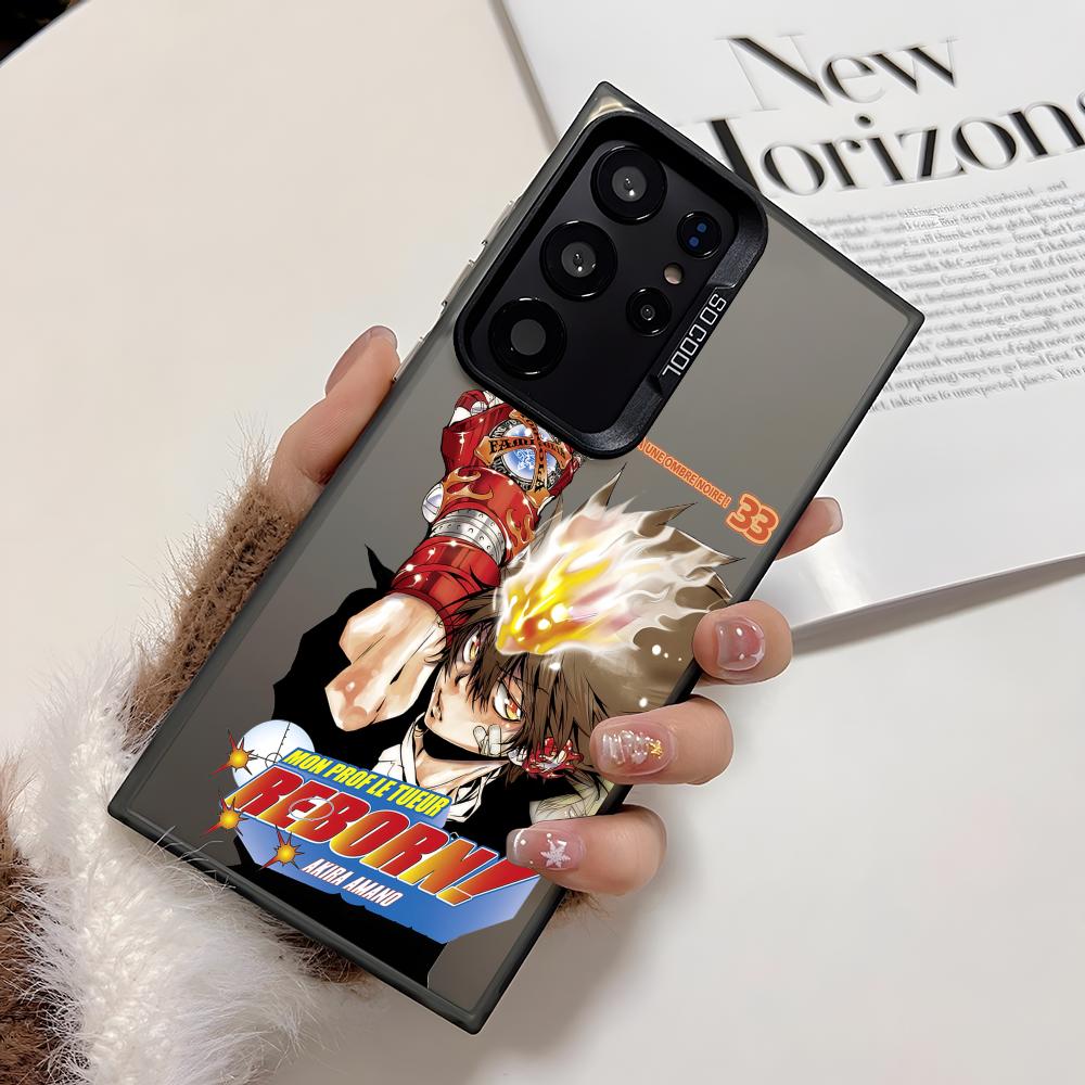 Anime R-Reborn Phone Case For Samsung Galaxy S25 Edge S24 S23 S22 S21 S20 Ultra Funda Silicone Silver Cover