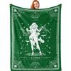 Twelve Constellation Tarot Cards Printed Blanket for Sofa Bed Travel Camping Living Room Office Conditioning Blanket