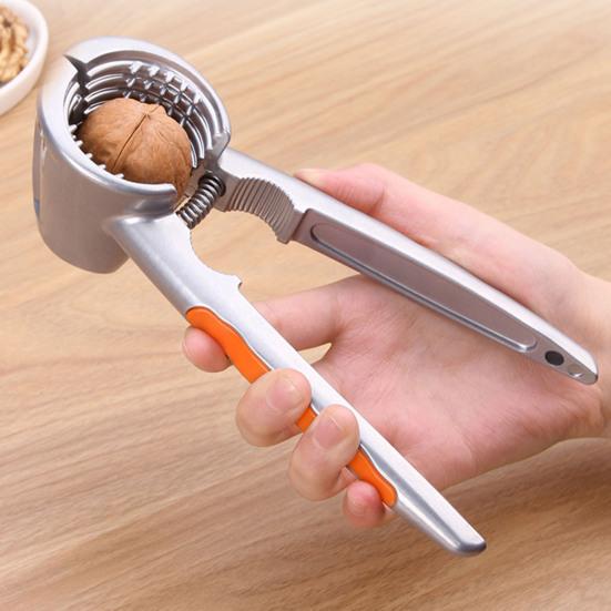 Walnut Shell Opener Portable Anti-splash Open Nuts Aluminum Alloy Nut Sheller Clip Hazelnut Crack Tools Kitchen Accessories