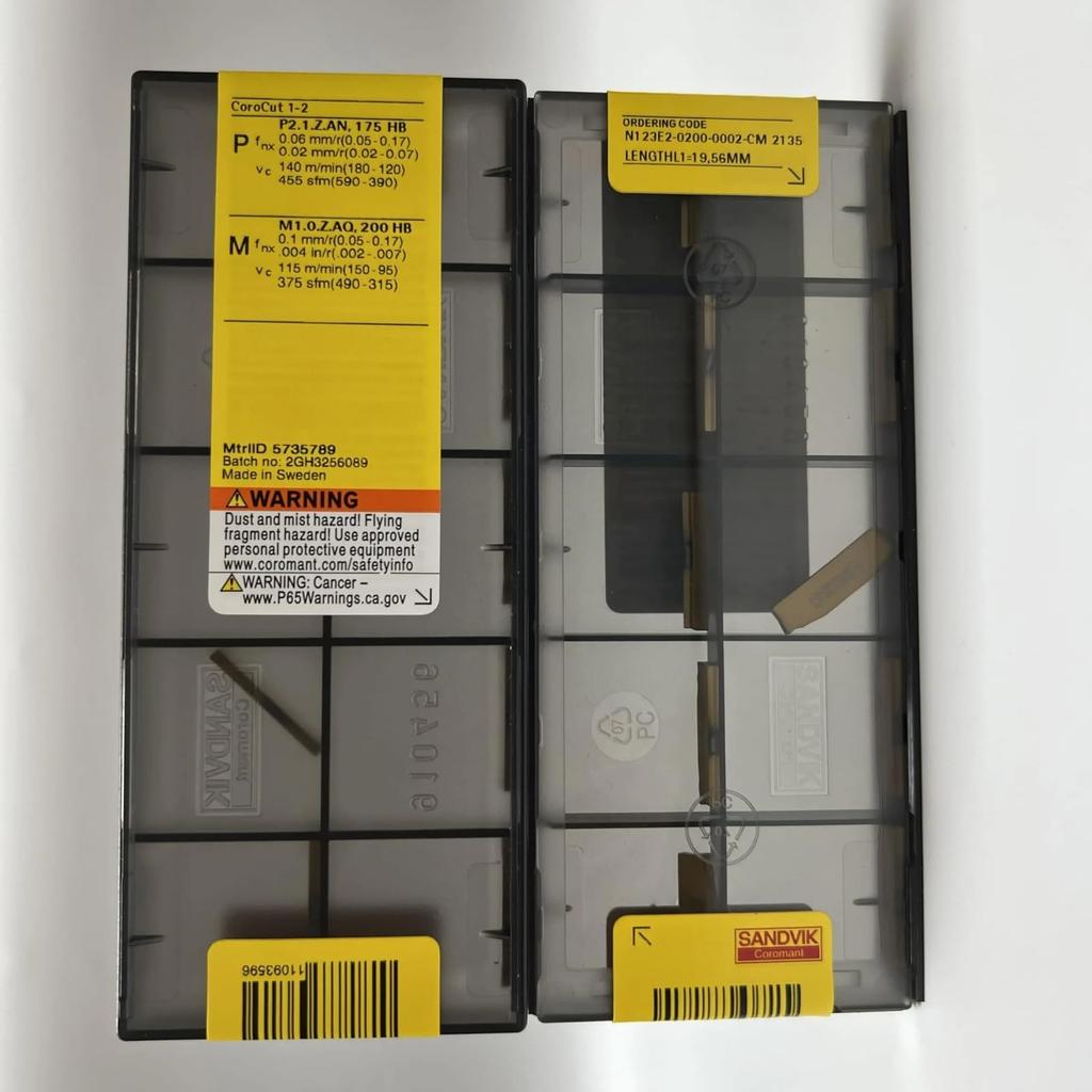 N123E2-0200-0002-CM 2135 / CNC lathe carbide blade 10 PCS