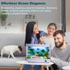 Lâmpadas artificiais para aquário, aquário, luz noturna decorativa, oceano virtual, lâmpada de mesa LED dinâmica para decoração de quarto de criança, presente