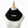 Knitted Material Neck Warmer Scarf Solid Color Winter Knitted Scarf Warm Thick Neck Scarf  For Men