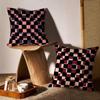 Simple And Stylish Checkerboard Pattern Pillow Case Sofa Living Room Bedroom Headboard Backrest Cushion Square Cushion
