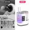 Makeup Brush Cleaner Tool Automatic 3-In-1 Makeup Brush Dryer, Brush Washing Machine, Stand Combination Electric Makeup Brush Cleaner 850Rpm