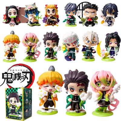 Demon Slayer Tanjiro Kamado Nezuko anime kreslená figurka slepý box kreativní personalizovaná soška model ozdoba překvapení dárková krabička