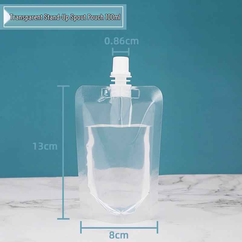 Transparent Pipspåse för Juice, Sojamjölk och Flytande Förpackning - Bärbar Vattenpåse för Takeaway