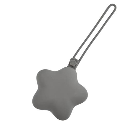 

Держатель для пустышки в форме звезды, силиконовый дорожный органайзер для пустышки, портативное хранилище для пустышки серый