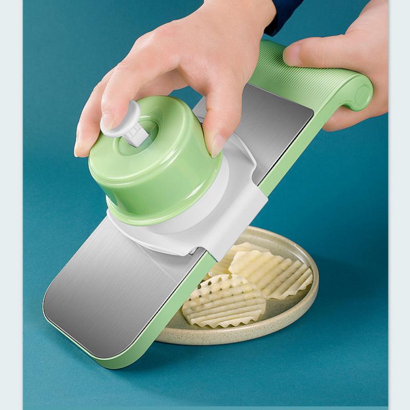 Fashion Household Multifunctional Kitchen Vegetable Cutter. Dicing and Shredding Stainless Steel Hand-guard Slicing Planer