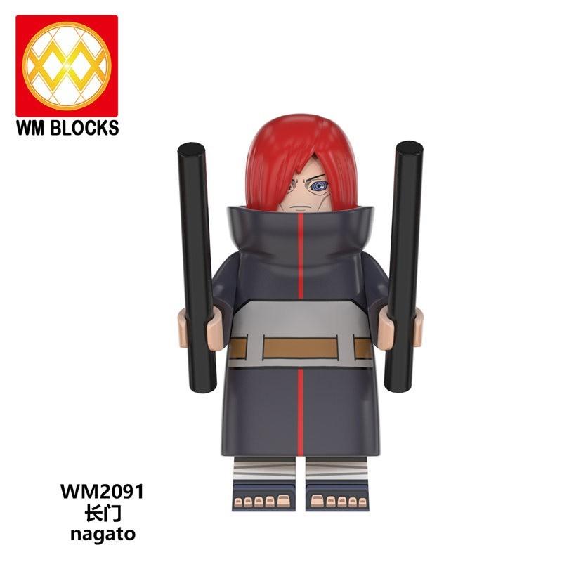 Naruto Lego Toys Minifigures Comic Building Blocks Akatsuki Sasuke Itachi Madara Obito WM6105 6106