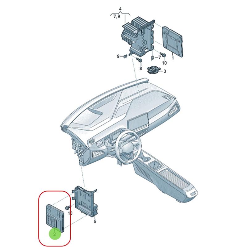 AUTO Fahrzeug Karosserie BCM Steuergerät 1EA937089H Erweitertes System Für ID3 ID4 ID5 ID6