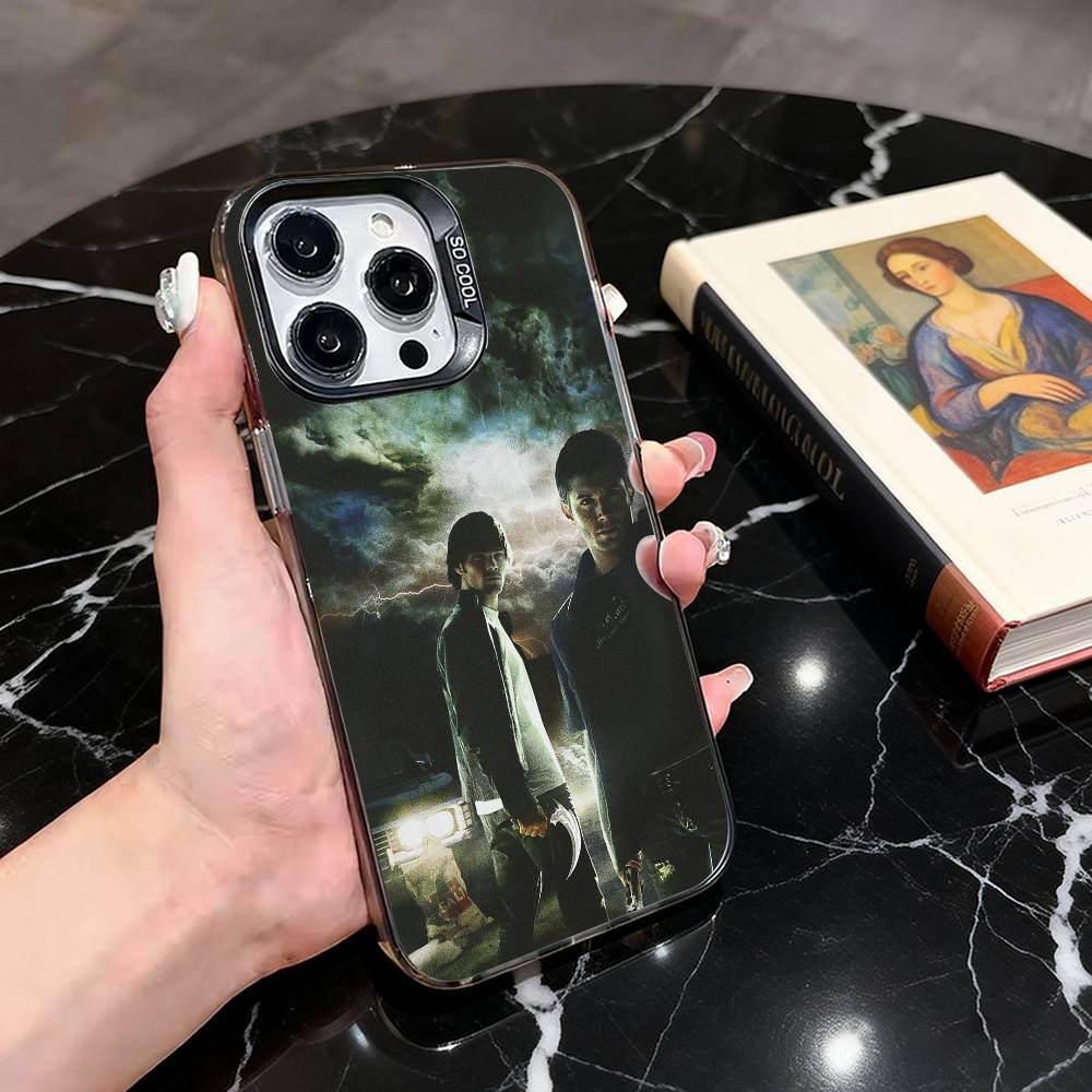 

Supernatural Dean Phone Case For iPhone 17,16,15,14,13,12,11 Plus,Pro Max,XS,Colorful Silver Phone case Funda Cover iPhone17promax