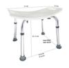 Adjustable Non-slip Waterproof Bath Stool for Elderly, Pregnant Women, and Disabled