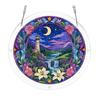 Acrylic Puzzle Suncatcher Decoration, Stained Glass Door Window Hanging Ornament, DIY Puzzle Crafts Pendant for Adults, Puzzle Enthusiasts