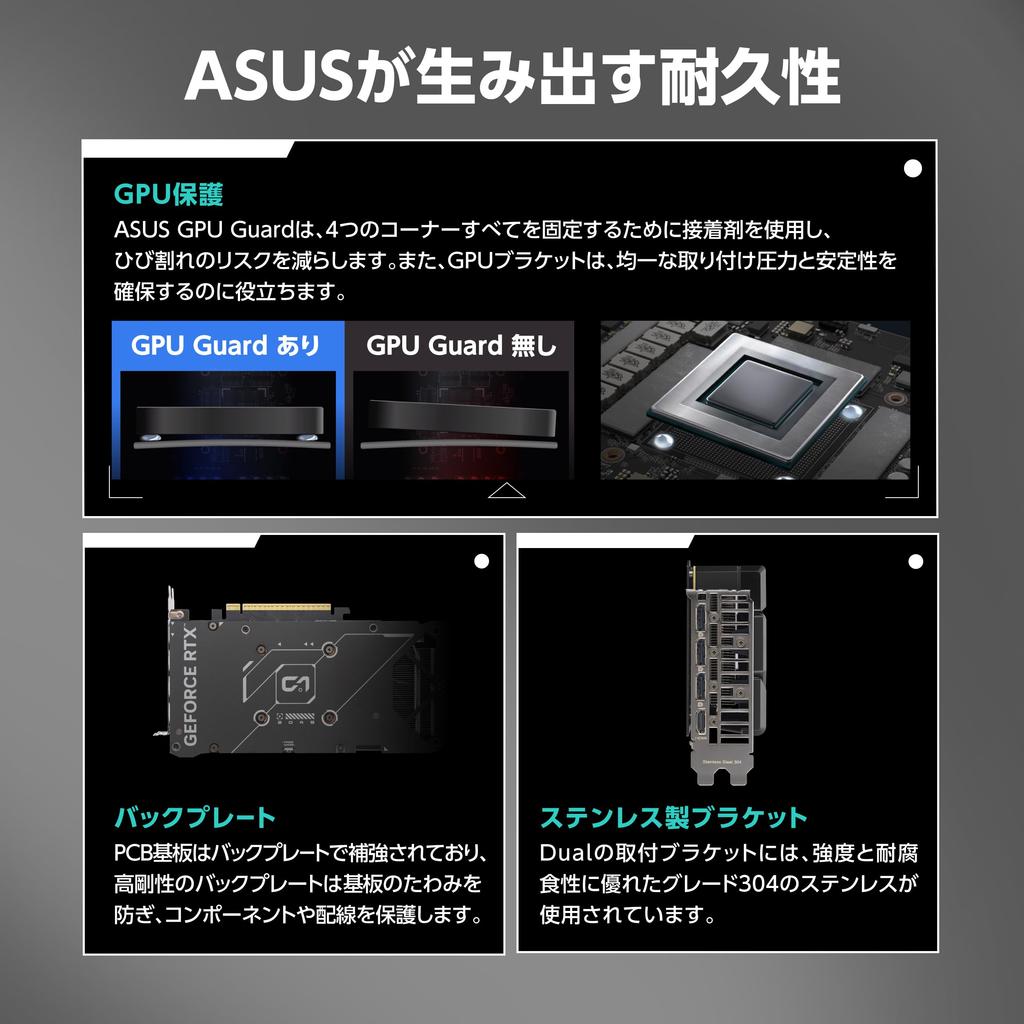 ASUS NVIDIA GeForce RTX 5060 Ti Video Card GDDR7 PCI Express Japanese 5.0 / DUAL-RTX5060TI-O16G (Authorized Distributor)