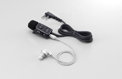 Microfone de gravata Icom preto HM-153LS