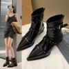 Fashion Women Ankle Boots Thick Heels Short Boot Fashion Winter Shoes Women Ins Autumn Daily Office Lady Footwear
