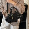 Faionable Bowling Bag Women's Handbag Crossbody Bag Versatile Small PU Leather Casual oulder Bag Versatile Bags Motorcycle Bags