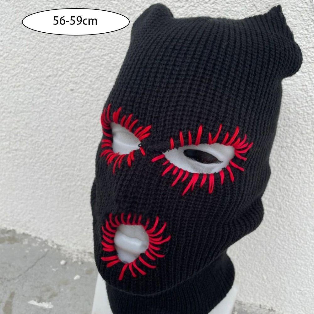 Funny Hooded Halloween Balaclava Handmade Party Beanie Cap Vintage Face Mask for Men Women