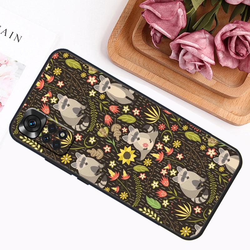 

Cute Raccoon Case For Xiaomi Redmi Note 14 Pro 13 12 11 9 10 9S 10S 11S 12S Redmi 14C 13C 10C 12C Cover Redmi 12 4G