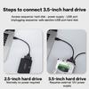 Sata To Usb 3.0/Type-C/2 In 1 Usb3.0 Type-C Cable Up To 6 Gbps For 2.5 Inch External Hdd Ssd Hard Drive Sata 3 22 Pin Adapter