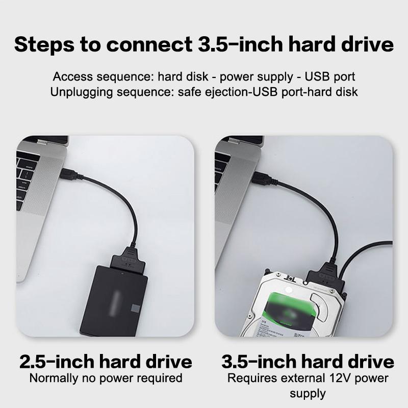 Sata To Usb 3.0/Type-C/2 In 1 Usb3.0 Type-C Cable Up To 6 Gbps For 2.5 Inch External Hdd Ssd Hard Drive Sata 3 22 Pin Adapter