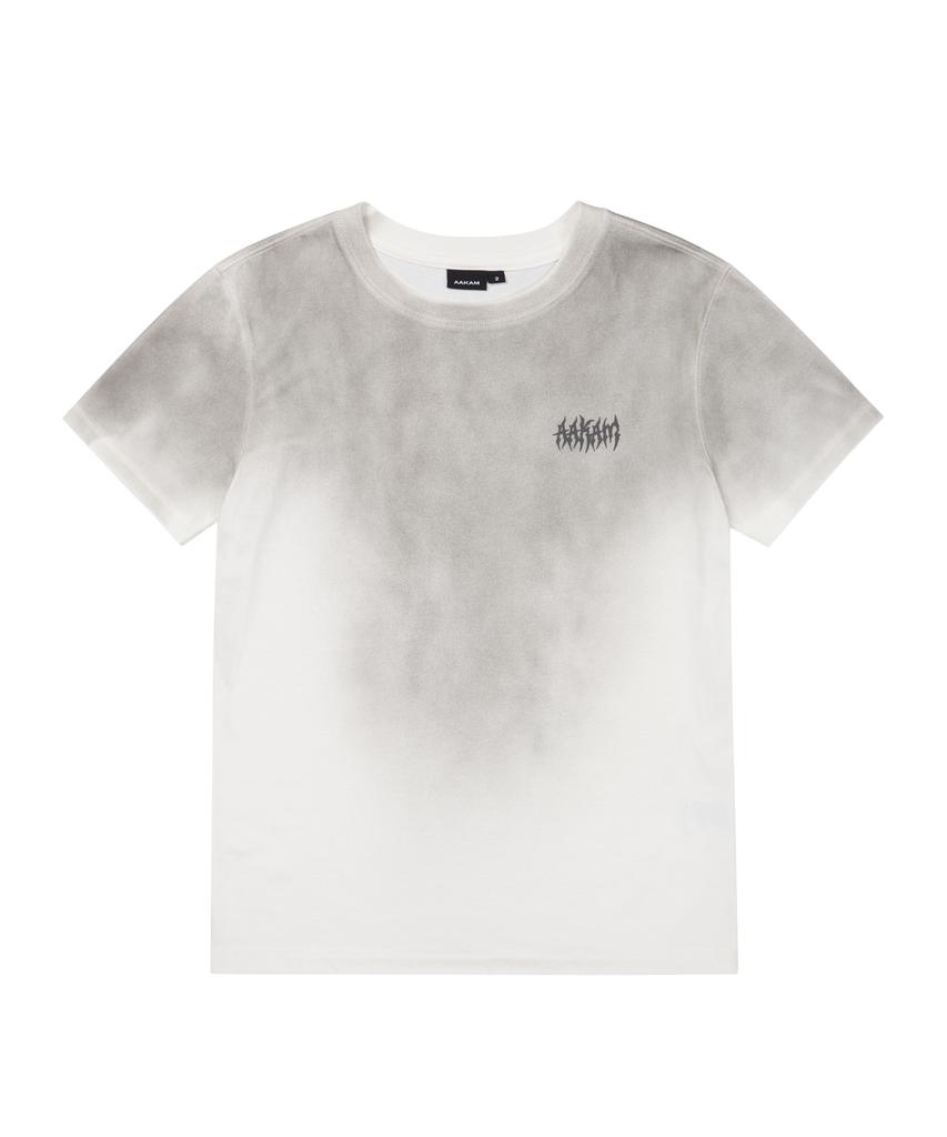 AAKAM Dirty Spray Bone Half Top (White)