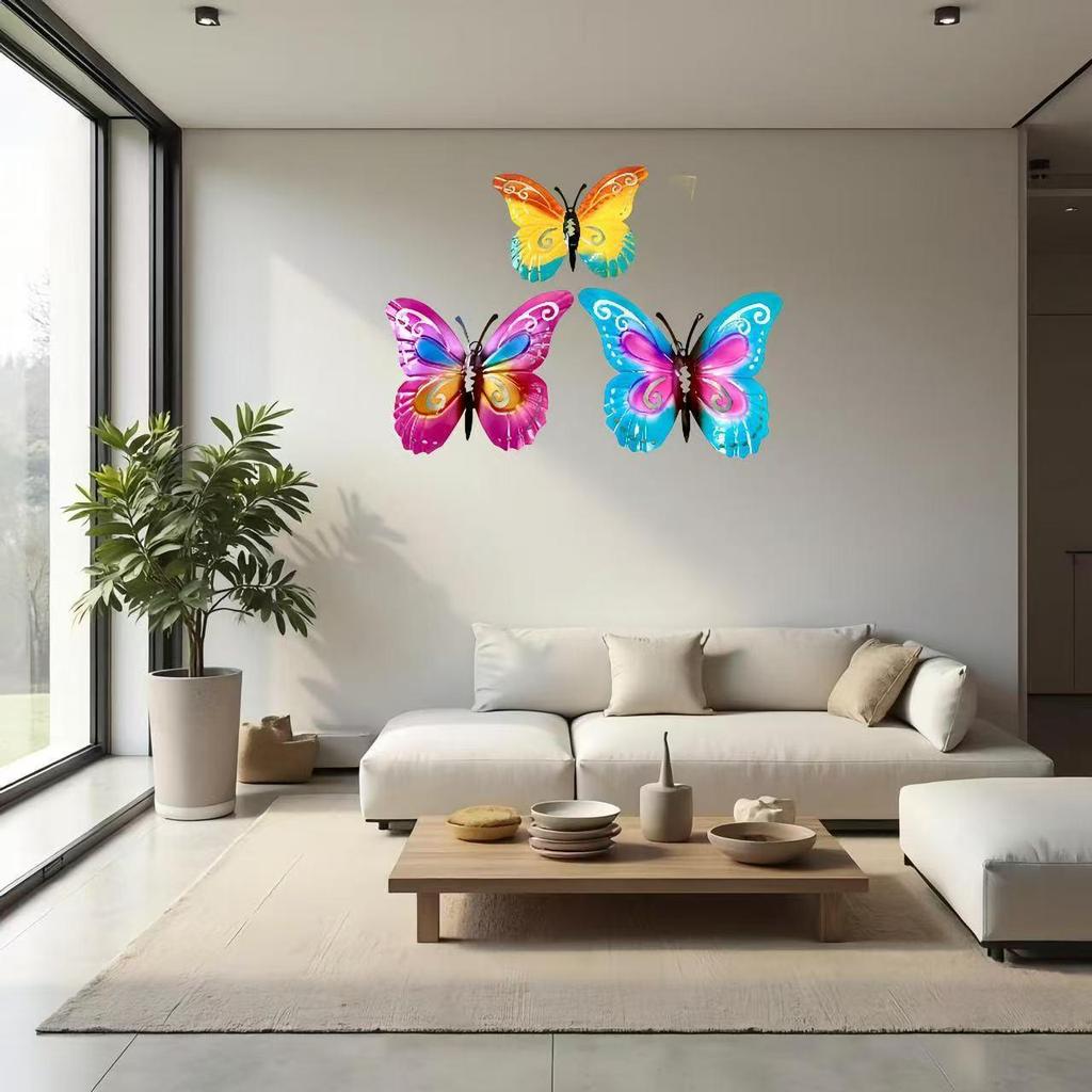 Colorful Metal Butterfly Wall and Garden Decoration