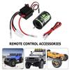 For 1/10 RC Cars Truck Waterproof Welding Wire Motor Alloy Brushed ESC Combo Kits for Children Playing Christmas Gift