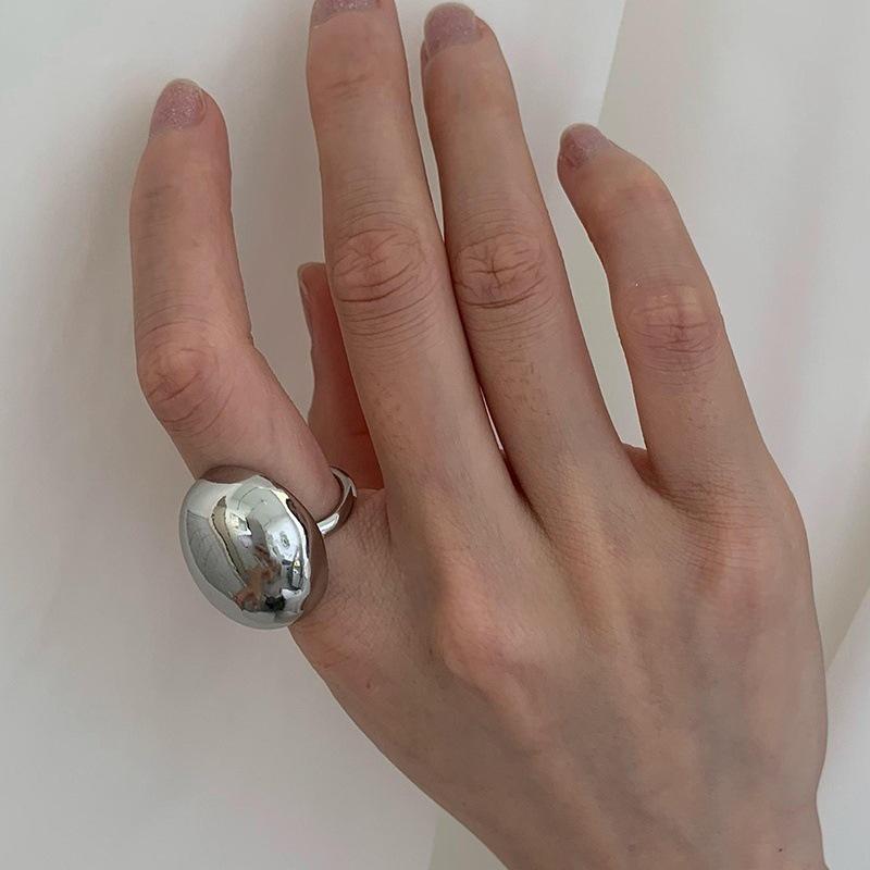 Xiaohongshu S925 Sterling Silver Summer Ring: Women's High-End Niche Light Luxury, Non-Fading Silver Jewelry
