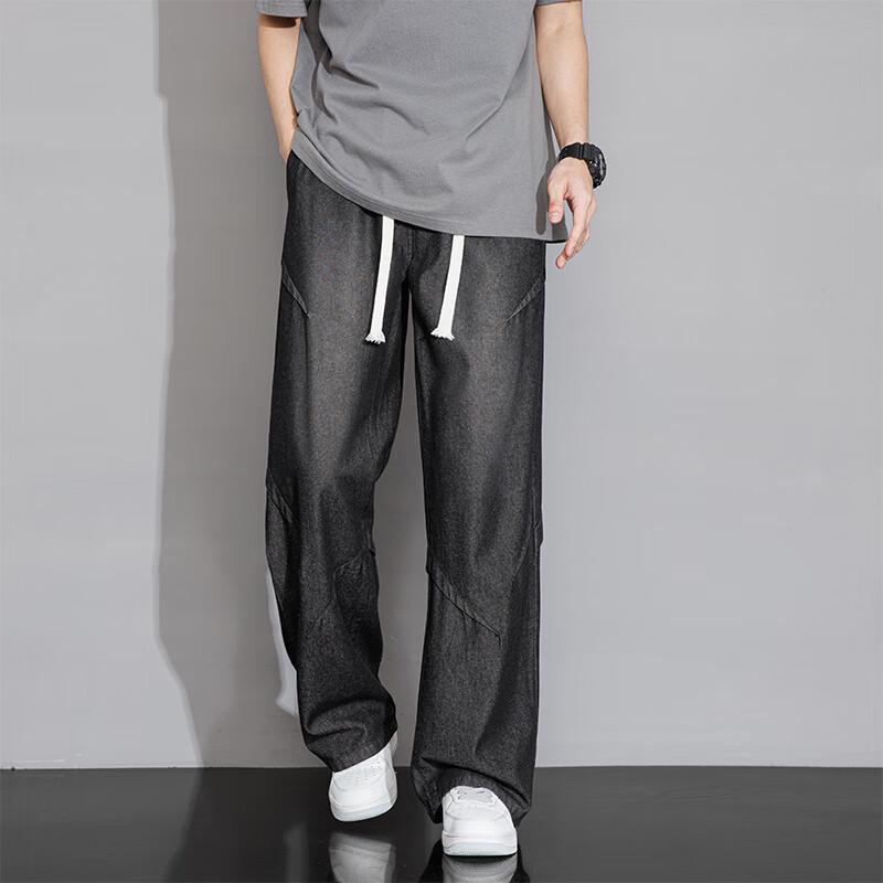 PLAYBOY Men's American Style Loose Straight Jeans