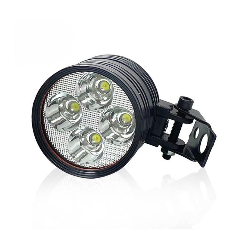 Motorcycle Led Headlight Spotlight Flash 12V Hi-Lo Fog Lamp Auxiliary Additional Light For Motorbike Offroad Atv Suv Truck
