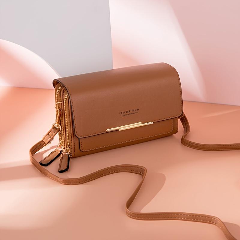 1pc Multi-layer Women's Wallet | Large Capacity Hand-held Bag, Casual Shoulder Zipper Bag, Mobile Phone Bag