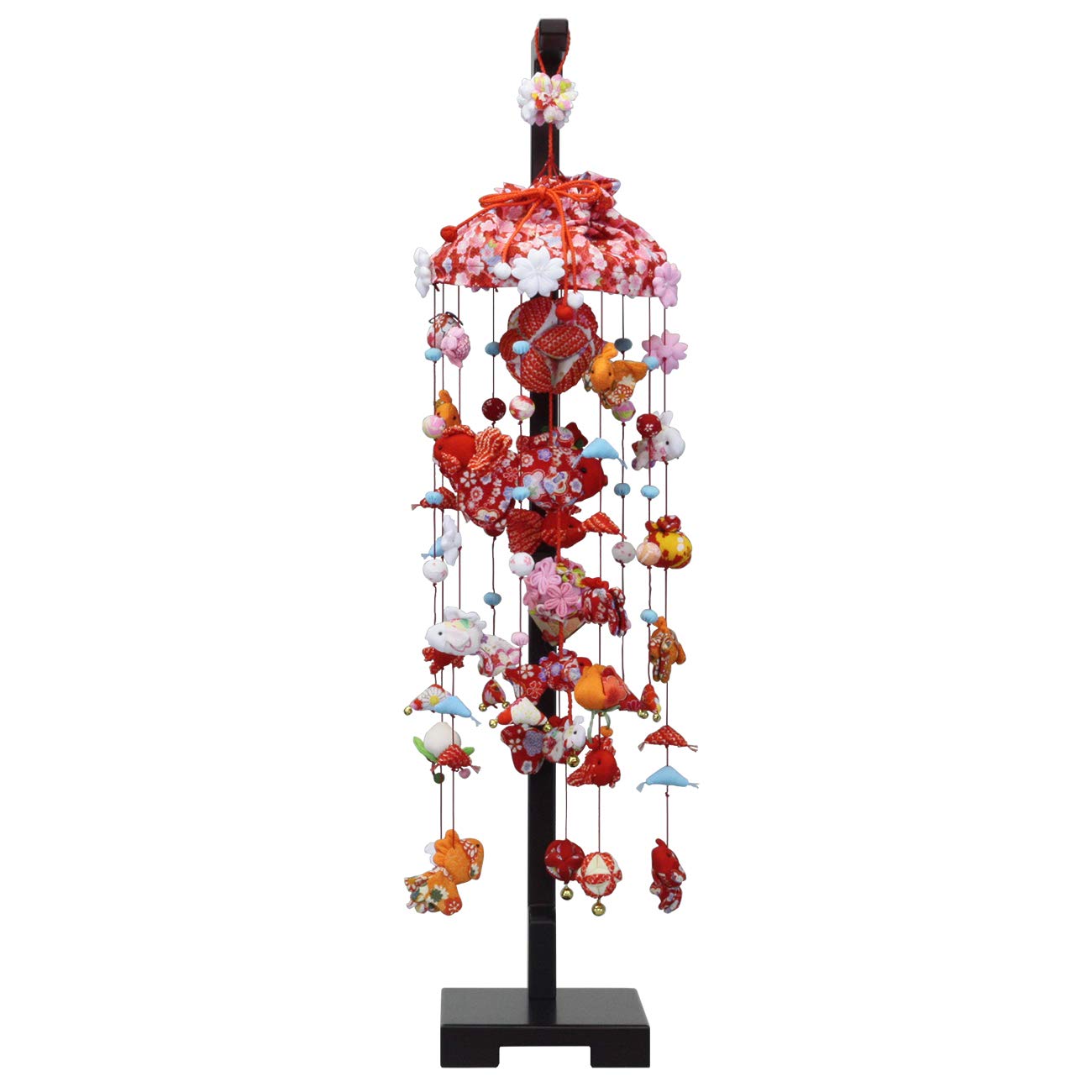 

Hanging Hina Hanging Decoration Hina Doll Goldfish and Cherry Blossom Medium Size Comes with Decoration Stand (Висота 90см)