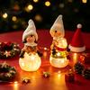 Weihnachts-Eingangsbereich-Dekoration Leuchtendes Ornament, Langlebiges Harz mit Warmem LED-Licht Design, Exquisite Tischdekoration für Festliche Feiertagsatmosphäre Figur für Zuhause