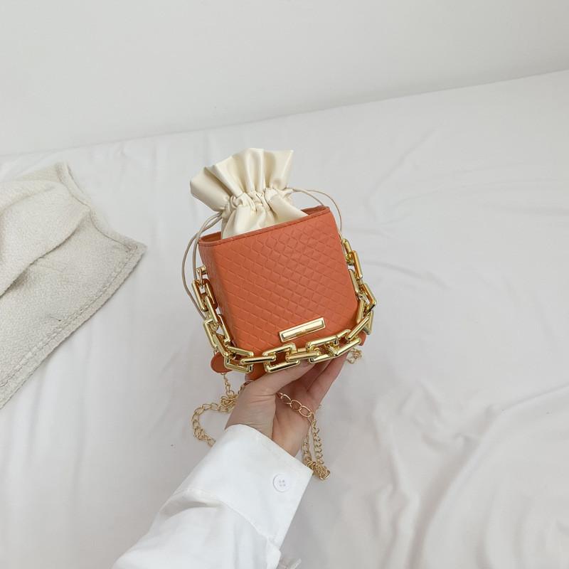Stylish Urban Chic Mini Pu Bucket Bag For Women With Chain Strap Spring 2023