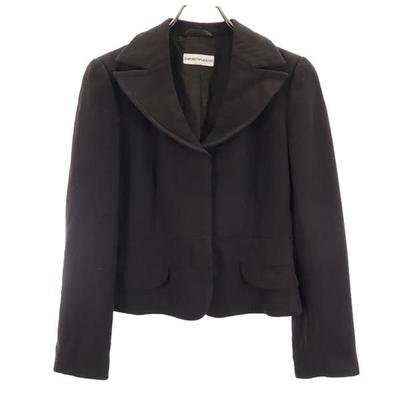 Made In Italy Wool Tailored Jacket 40 Brown Women Used