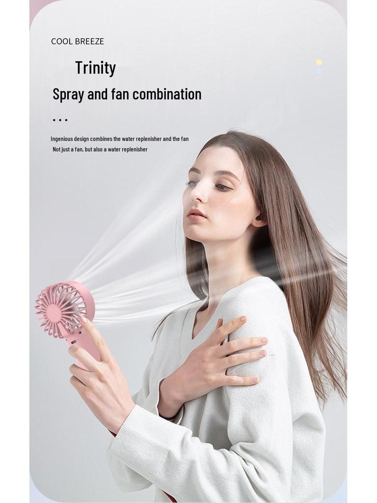 Portable Handheld Mini Cooling Spray Fan Gift