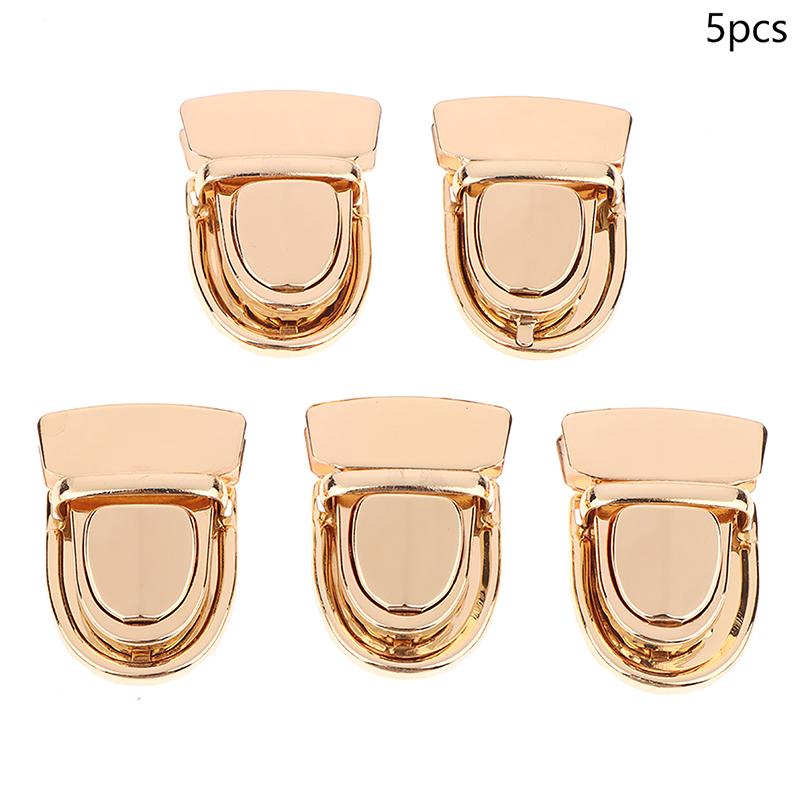 

5Pcs Metal Locks Bag Clasp Catch Buckles For Handbags Shoulder Bags Purse Totes Closures Snap Clasps Diy Craft Accessories