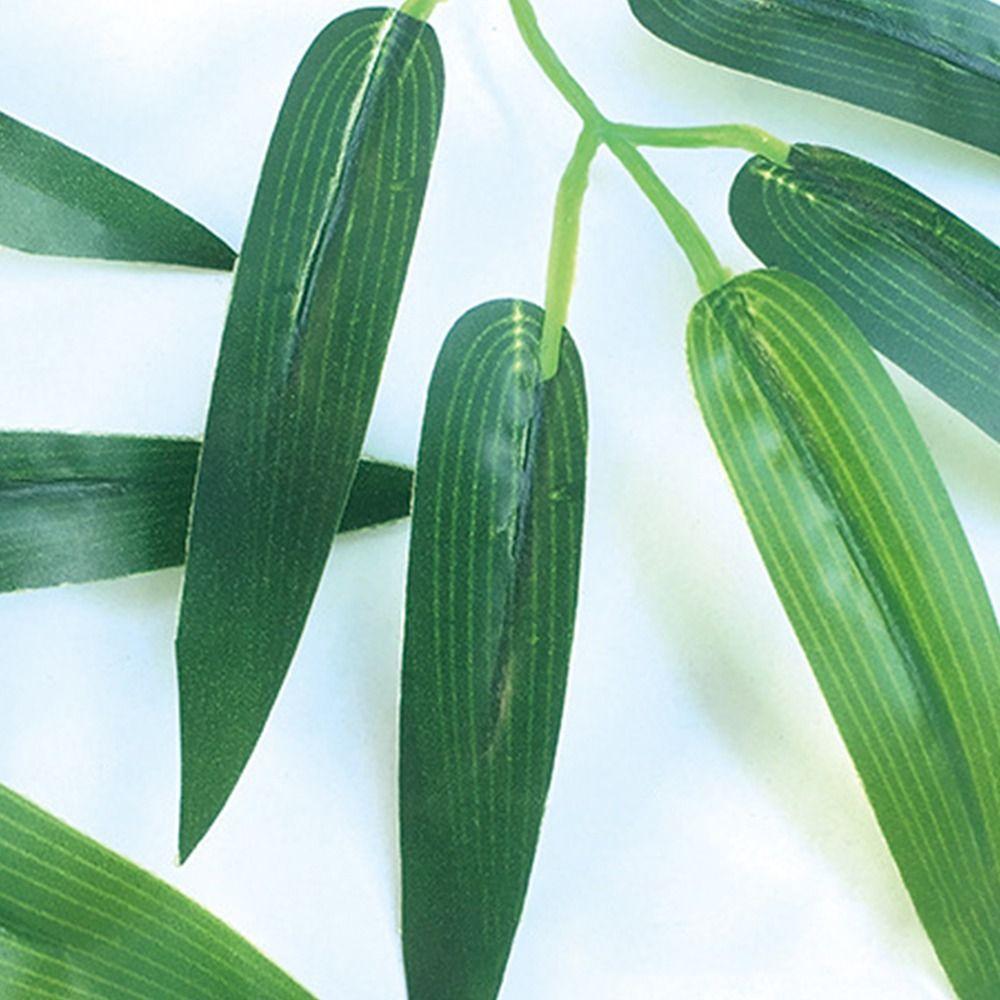 20pcs/lot Durable Simulation Home Decorations Bamboo Leaf Branches Plant Leaves Silk Cloth