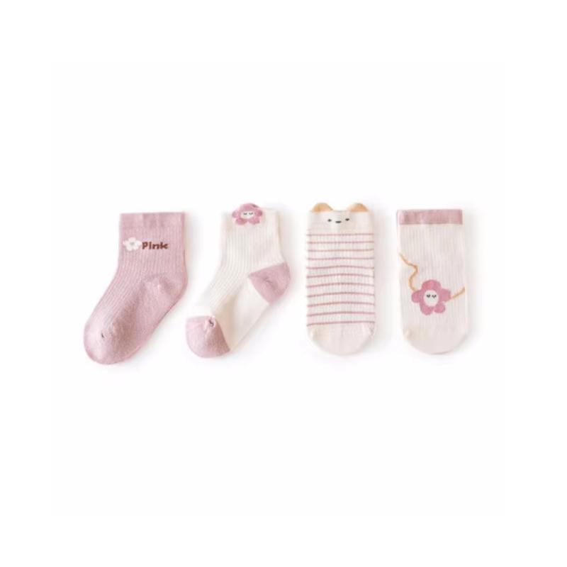 4Pairs/Set 0-5Years Baby Girls Boys Socks Cotton Mesh Soft Children's Socks Summer Thin Toddler Baby Socks For Girl Boy