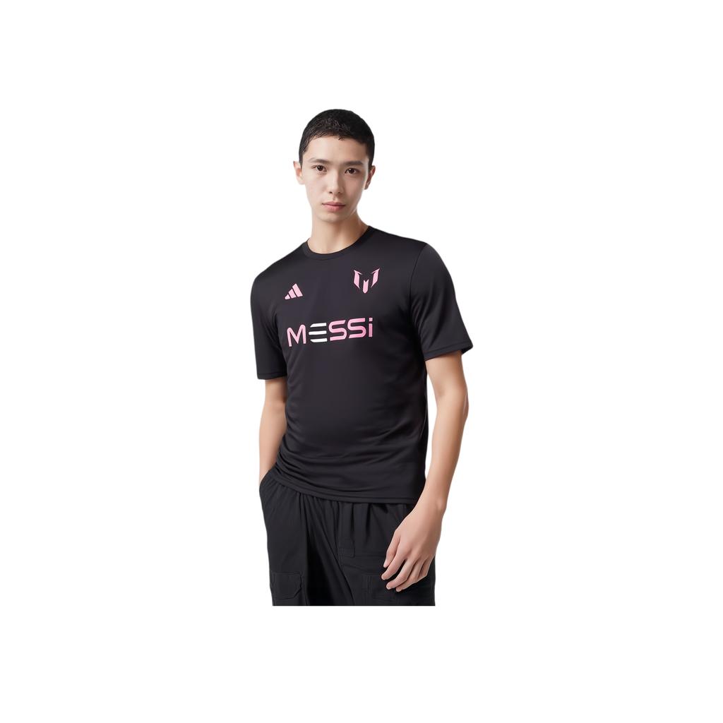 Adidas Letter Print Crew Neck Short Sleeve T-Shirt Men T-Shirt Black JF4315