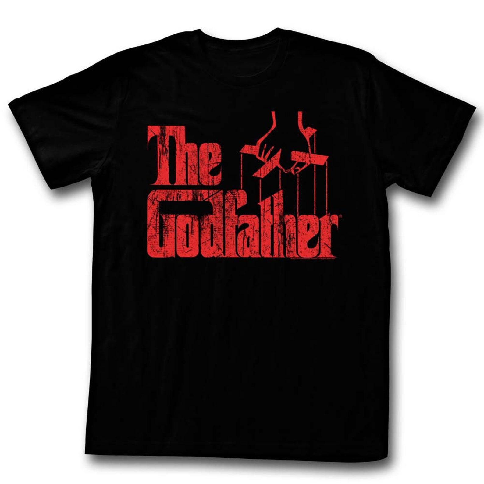 Godfather Logo Red Black Adult T-Shirt L