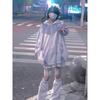 90er Harajuku Kawaii Pullover Verband Sweatshirt Y2k Ästhetik Hoodies Damen E-Girl Goth Streetwear Top